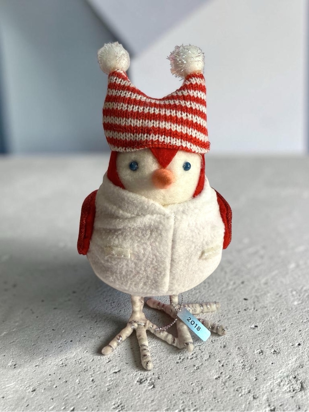 Target Wondershop 2018 Featherly Friends AQUILO Christmas Fabric Bird Figurine